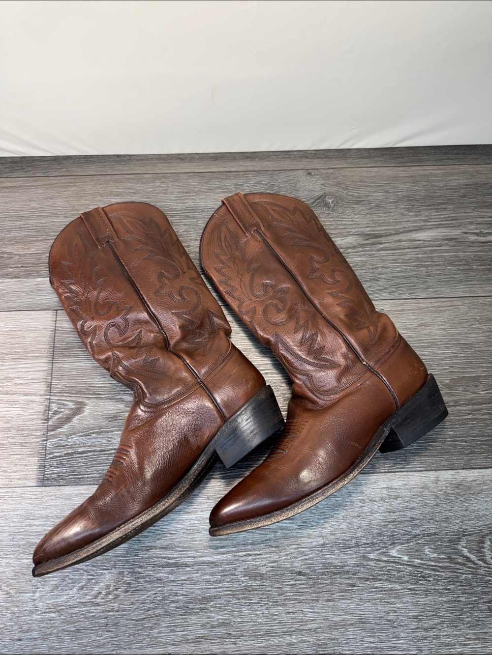 Dan post  Brown Leather Western Cowboy Boots woman’s 9 narrow (h29) - Picture 7 of 7